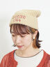 【消臭効果】ロゴ刺繍ニット帽(オフホワイト/モカ)|Samansa Mos2(サマンサ モスモス)通販