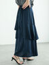 アシンメトリーティアードロングスカート(グレー/ブラウン/ネイビー)|Te chichi(テチチ)通販