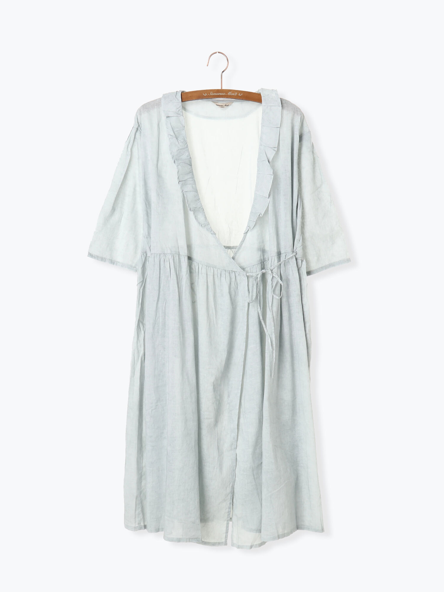 ムラ染めカシュクールワンピース トップス シャツ ブラウス Samansa Mos2 サマンサ モスモス のアウトレット Outlet 公式通販