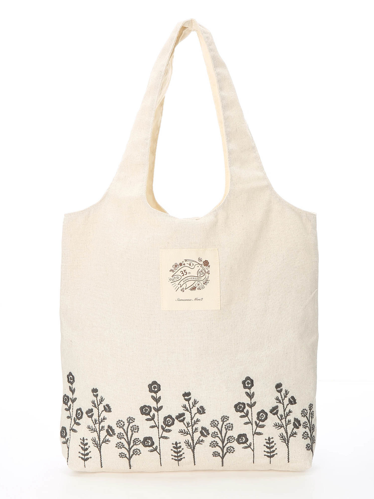 35th花刺繍ポケッタブルトート バッグ Samansa Mos2 サマンサ モスモス のアウトレット Outlet 公式通販