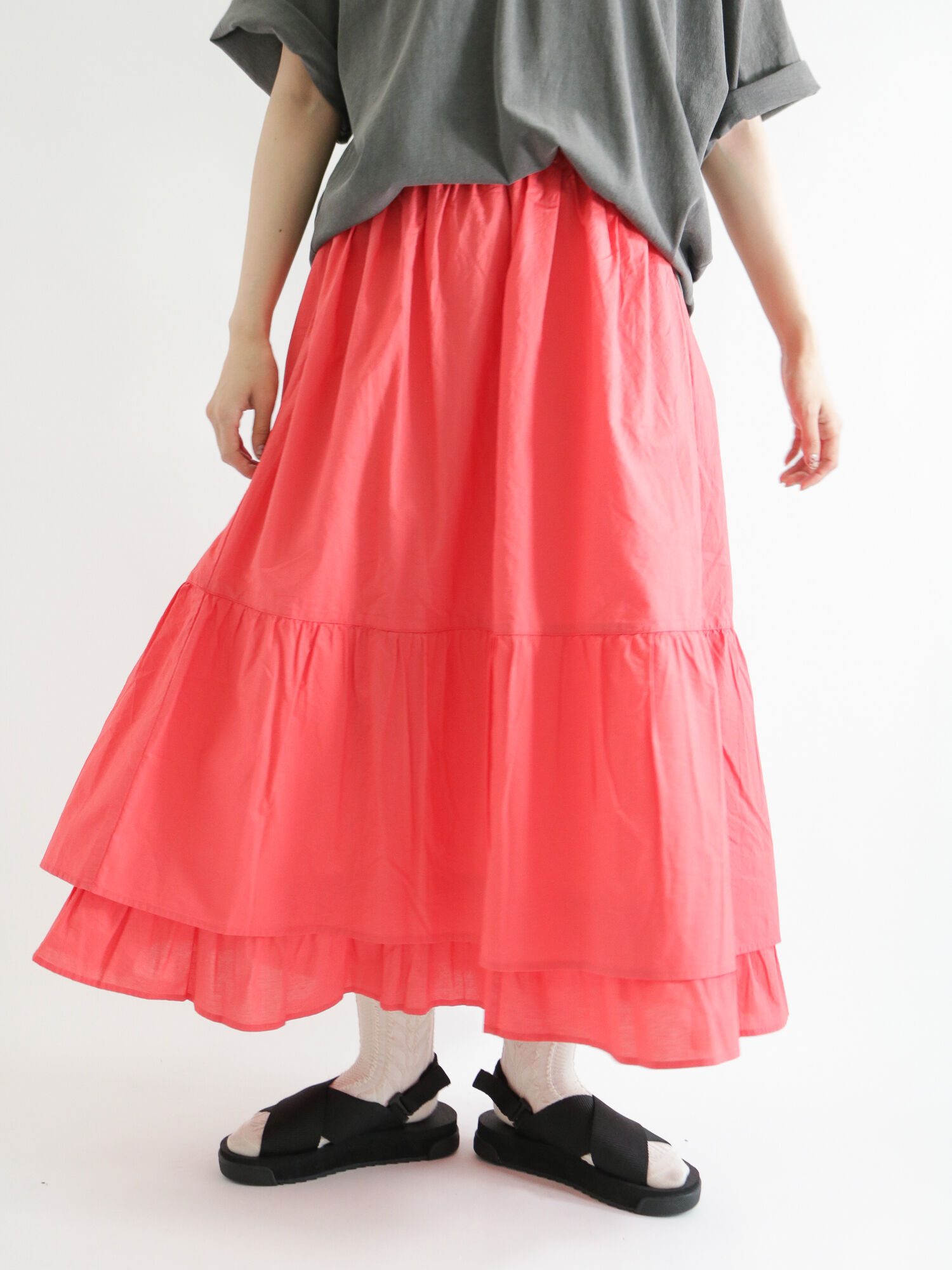 裾ティアードスカート（ボトムス/スカート）｜Samansa Mos2（サマンサ