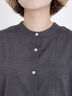 バンドカラー七分袖シャツ（オフホワイト/チャコールグレー/ピンク/グリーン/サックスブルー）｜Samansa Mos2（サマンサ モスモス）通販