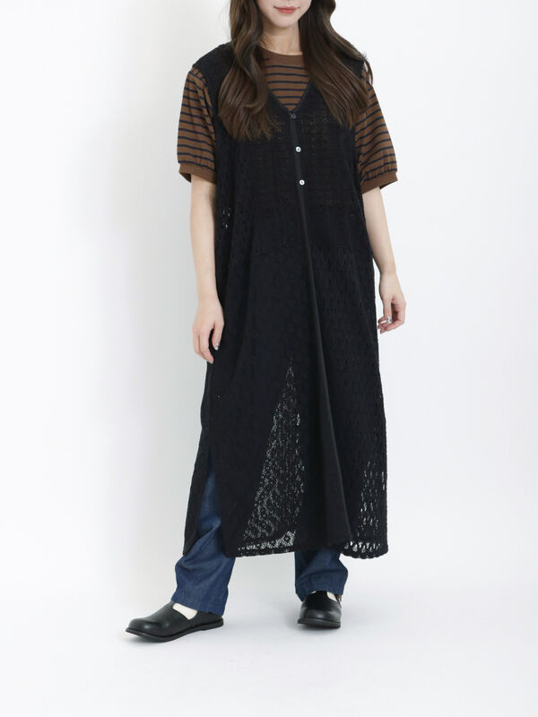 セール】【Sサイズ / WEB限定】バテンレース前後2WAYワンピース