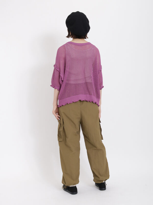ナイロン裾ドロストカーゴパンツ（ボトムス/パンツ）【セール