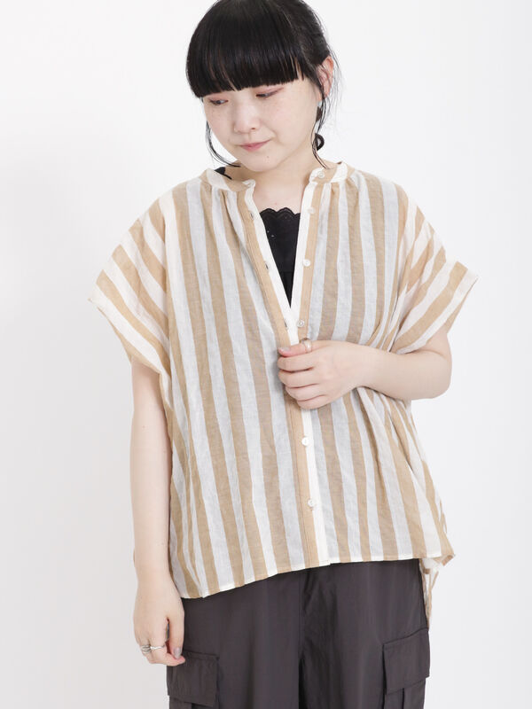 人気商品・限定商品ばかりの「超得 半額福袋」が販売開始 バンドカラーブラウス（トップス/シャツ・ブラウス）【セール シャツ+ブラウス(長袖+七分)