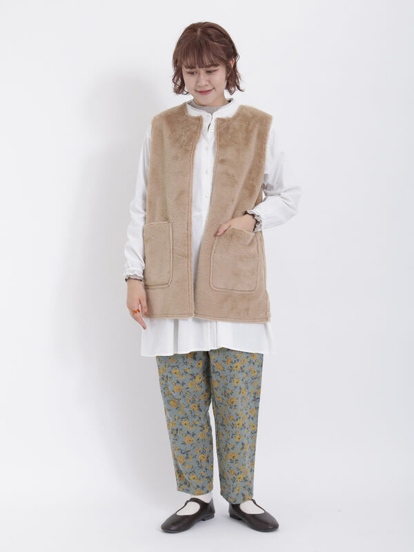 最終値下げ★JOURNAL STANDARD★フェイクムートンリバーシブルベスト JOURNAL STANDARD relume｜《予約》[25AW新作]リバーシブル