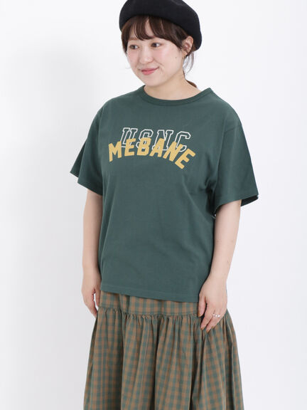フロッキープリントTシャツ（チャコールグレー/オレンジ/グリーン/キナリ）｜Samansa Mos2（サマンサ モスモス）通販