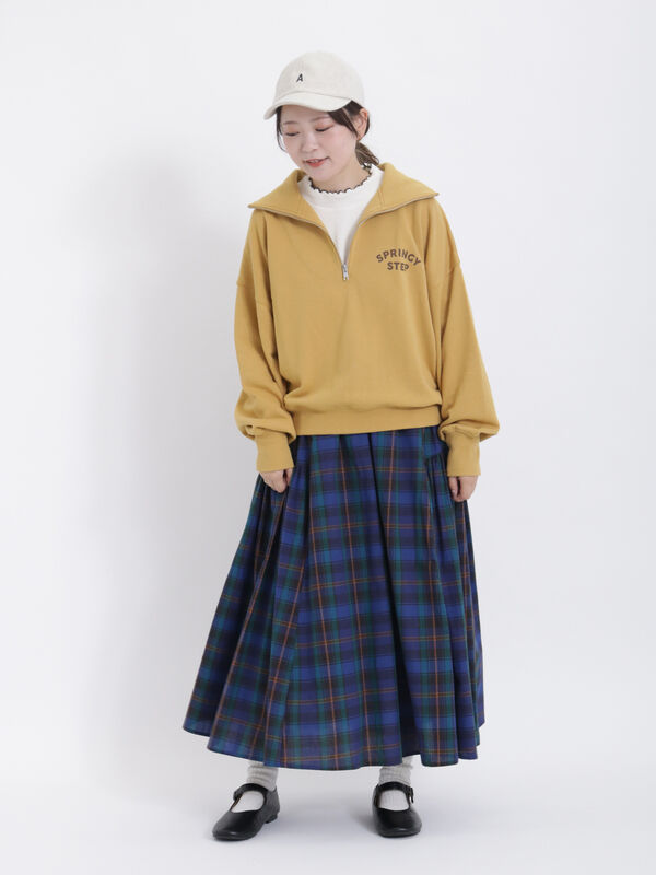 裏毛ハーフジップスウェット（トップス/カットソー）【セール