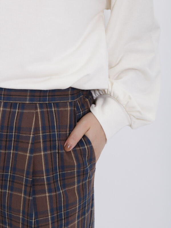 柄アソート裾タックパンツ（ボトムス/パンツ）【セール