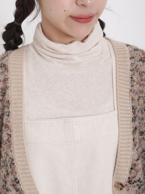 ◎MIXブークレーVネックショートカーディガン（トップス/カーディガン