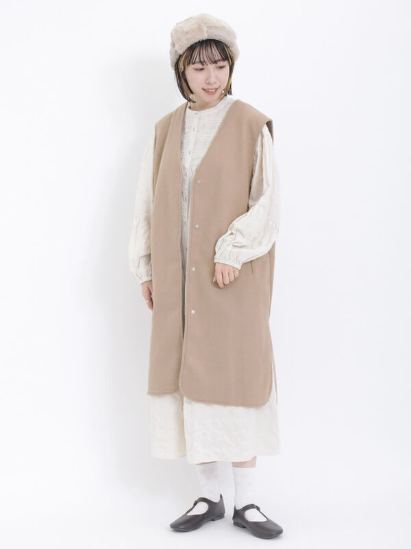 SM2 - Samansa Mos2 Vネック開きコート ベージュの通販 by yuka