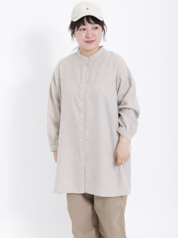 ラウンド切替チュニック（トップス/チュニック）【セール