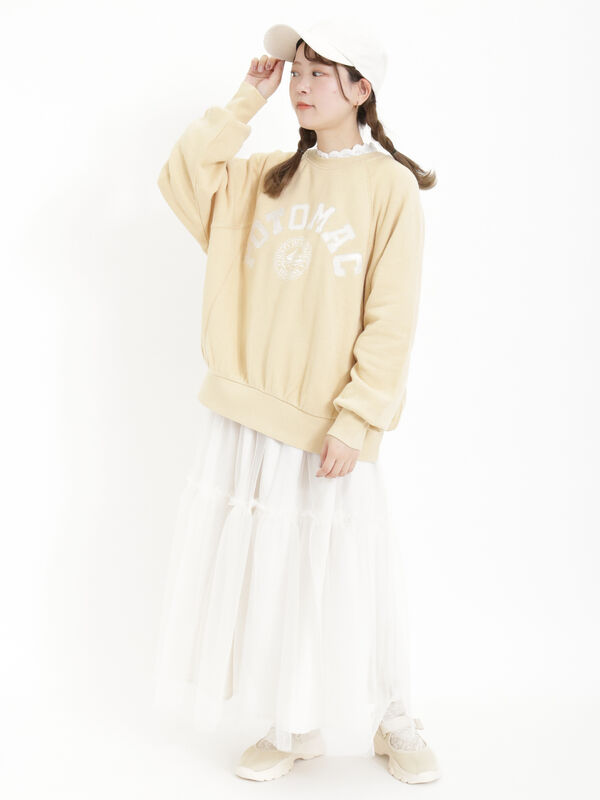 飛び裏毛アップリケロゴスウェット（トップス/ニット・セーター