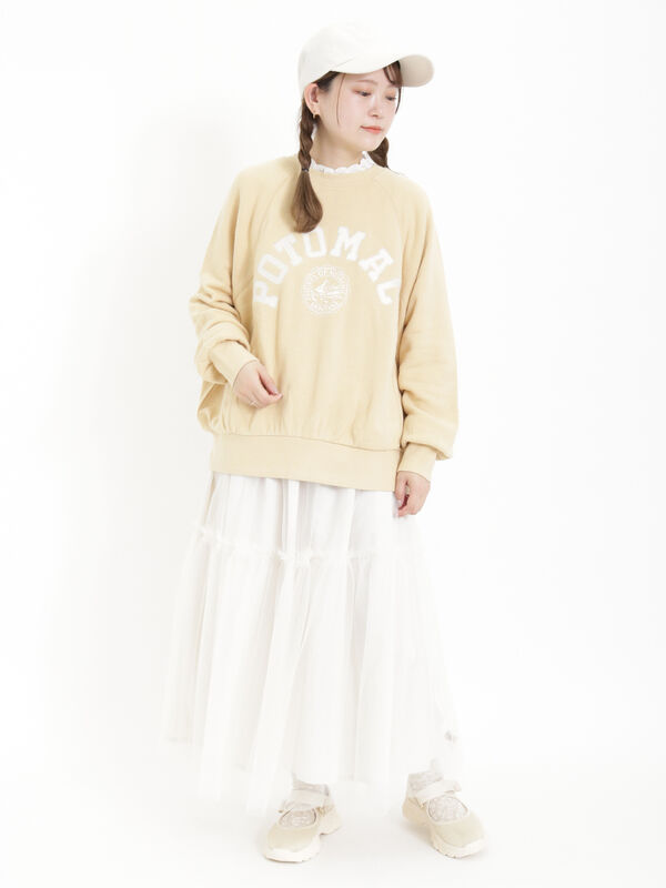 飛び裏毛アップリケロゴスウェット（トップス/ニット・セーター