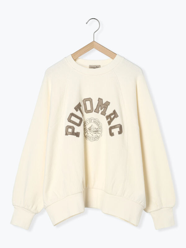 飛び裏毛アップリケロゴスウェット（トップス/ニット・セーター