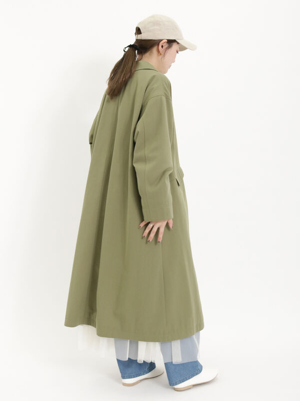 sankyo shokai カシミヤ ステンカラー コート ラグラン 秋冬