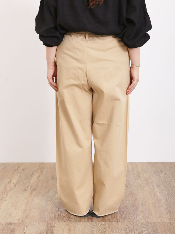 ツイルほつほつカーブパンツ（ボトムス/パンツ）【セール】｜Samansa