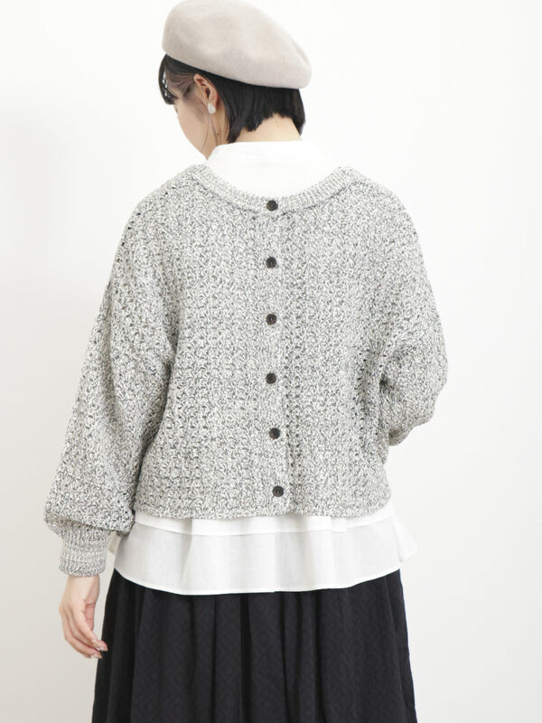 カラーテープヤーン前後2WAYボレロ（トップス/カーディガン）【セール