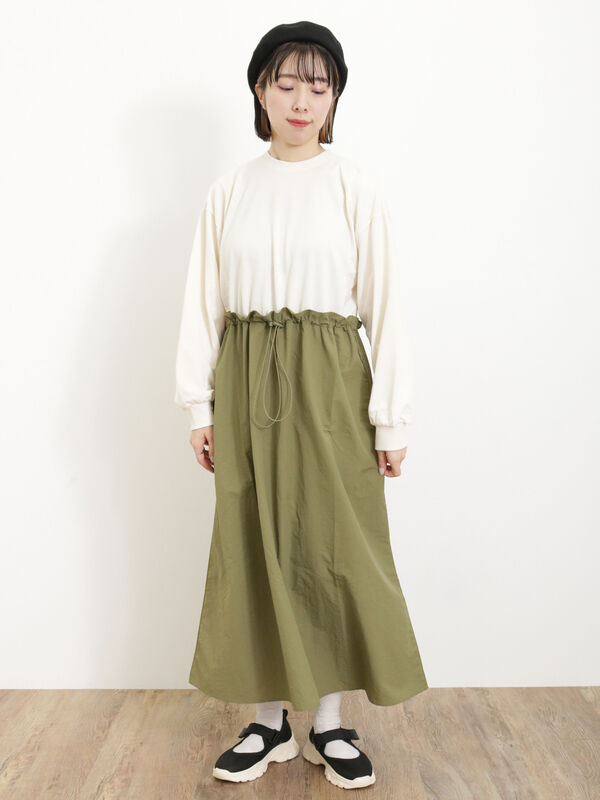 ◎ドッキング裏毛ワンピース（トップス/ニット・セーター