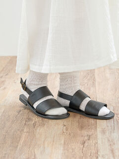 Chichi ⭐︎OHGA ネイビー・ドット ビジュー フラットシューズ CATEGORY SHOES | OHGA