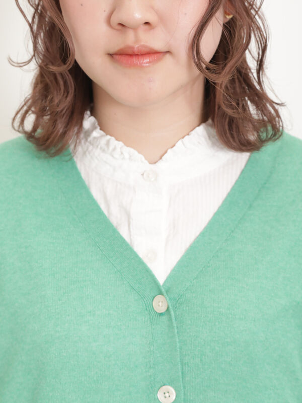 UV・マシンウォッシャブル】ゆるVネックカーディガン（トップス