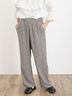 【Lサイズ WEB限定】【接触冷感・UVカット】レーヨン麻ストレートパンツ（チャコールグレー/ベージュ/モカ/ブルー）｜Samansa Mos2（サマンサ モスモス）通販