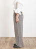 【Lサイズ WEB限定】【接触冷感・UVカット】レーヨン麻ストレートパンツ（チャコールグレー/ベージュ/モカ/ブルー）｜Samansa Mos2（サマンサ モスモス）通販