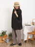 【Lサイズ WEB限定】【接触冷感・UVカット】レーヨン麻ストレートパンツ（チャコールグレー/ベージュ/モカ/ブルー）｜Samansa Mos2（サマンサ モスモス）通販