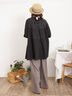 【Lサイズ WEB限定】【接触冷感・UVカット】レーヨン麻ストレートパンツ（チャコールグレー/ベージュ/モカ/ブルー）｜Samansa Mos2（サマンサ モスモス）通販