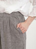 【Lサイズ WEB限定】【接触冷感・UVカット】レーヨン麻ストレートパンツ（チャコールグレー/ベージュ/モカ/ブルー）｜Samansa Mos2（サマンサ モスモス）通販