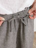 【Lサイズ WEB限定】【接触冷感・UVカット】レーヨン麻ストレートパンツ（チャコールグレー/ベージュ/モカ/ブルー）｜Samansa Mos2（サマンサ モスモス）通販
