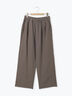 【Lサイズ WEB限定】【接触冷感・UVカット】レーヨン麻ストレートパンツ（チャコールグレー/ベージュ/モカ/ブルー）｜Samansa Mos2（サマンサ モスモス）通販
