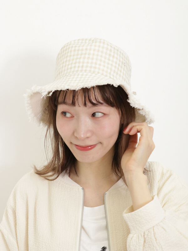 UVカット/リバーシブル】フリンジバケットハット（アクセサリー/ハット