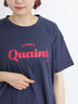 【オーガニックコットン】ロゴプリントTシャツ（オフホワイト/ネイビー/パープル/キナリ）｜Samansa Mos2（サマンサ モスモス）通販