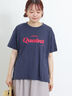 【オーガニックコットン】ロゴプリントTシャツ（オフホワイト/ネイビー/パープル/キナリ）｜Samansa Mos2（サマンサ モスモス）通販