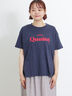 【オーガニックコットン】ロゴプリントTシャツ（オフホワイト/ネイビー/パープル/キナリ）｜Samansa Mos2（サマンサ モスモス）通販
