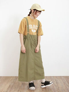 ※掲載3/25まで【最終お値下げ】定価84700円・新品　スカート　グリーン セール】ギンガムチェック柄フレアシルエットロング丈マキシ