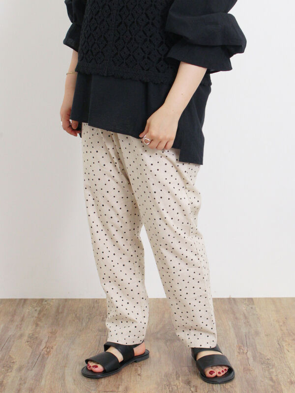 クールコットン】柄アソートテーパードパンツ（ボトムス/パンツ