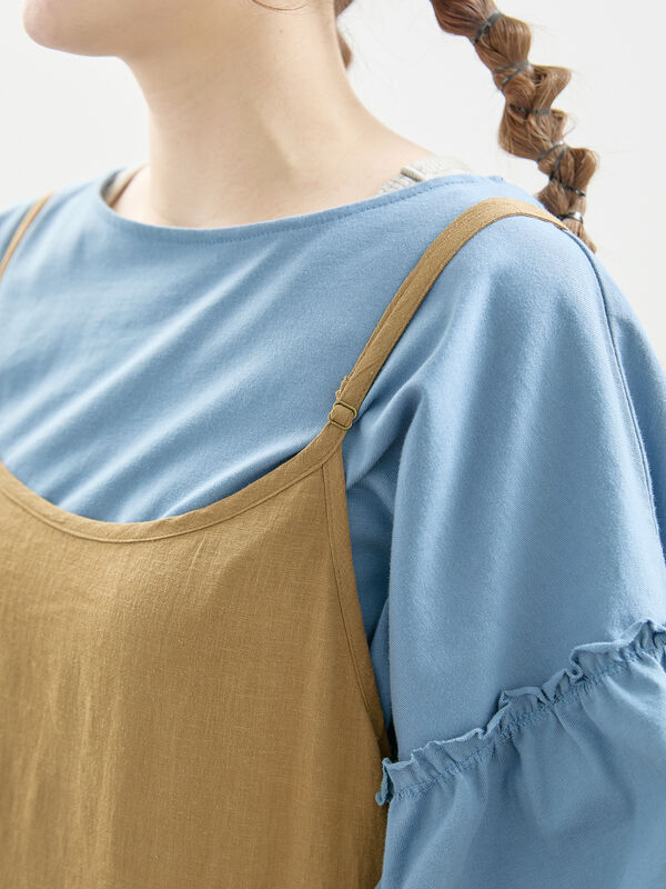 どらみ様 ワンピース Sキャメル、S紺 23区 【新色追加/洗える】ヴィンテージライトタフタ ブザム ワンピース