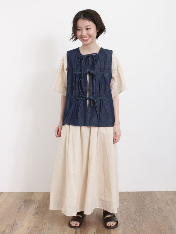 新品　サマンサモスモス　10点 ドビーパッチワークスカート（ボトムス/スカート）【セール】｜Samansa