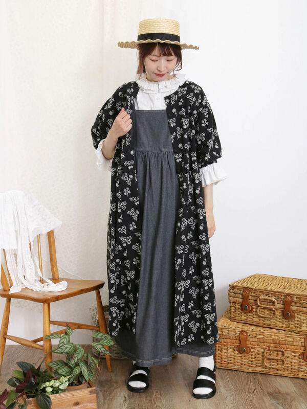 総刺繍ウエスト切替ワンピース（ワンピース/ワンピース