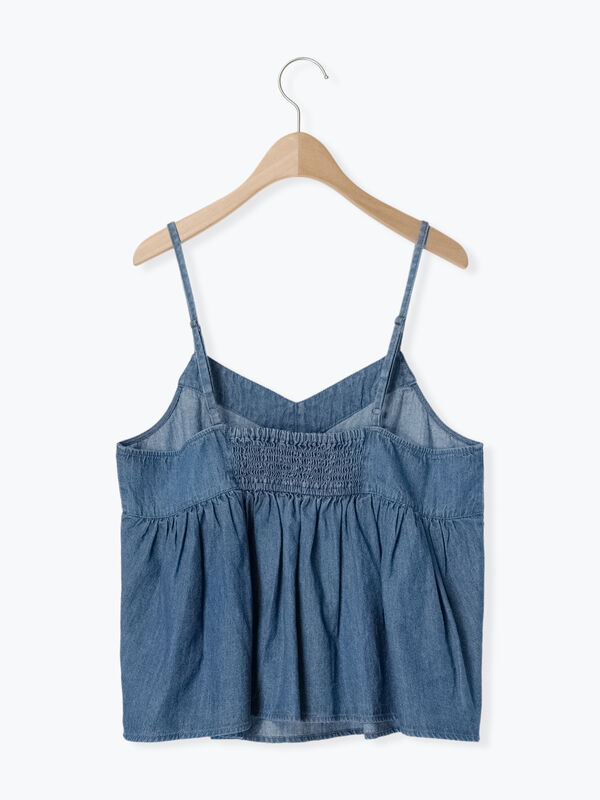 デニム/ツイルビスチェ（アウター/ベスト）【セール】｜Samansa Mos2