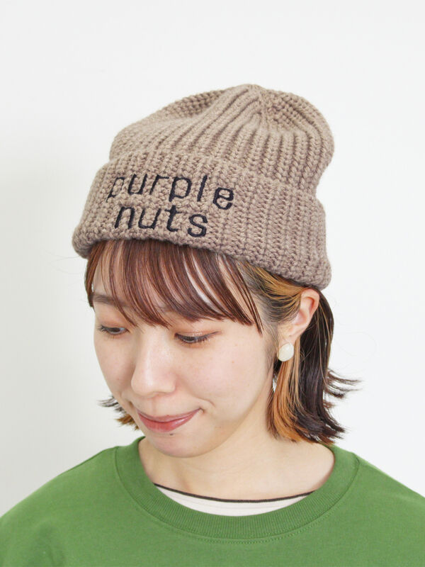 消臭効果】ロゴ刺繍ニット帽（アクセサリー/ハット・帽子）【セール