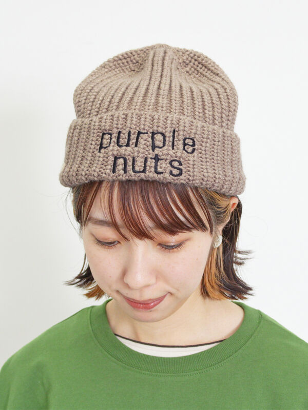 消臭効果】ロゴ刺繍ニット帽（アクセサリー/ハット・帽子）【セール