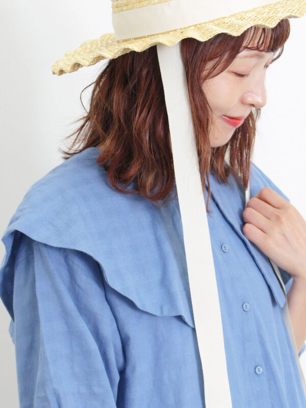 とんがりセーラー襟のワンピース セーラー襟ティアードワンピース（ワンピース/ワンピース