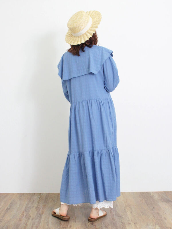 セーラー襟ティアードワンピース（ワンピース/ワンピース