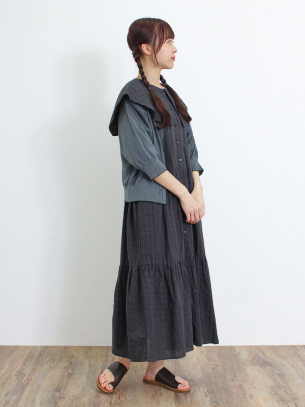 セーラー襟ティアードワンピース（ワンピース/ワンピース）【セール