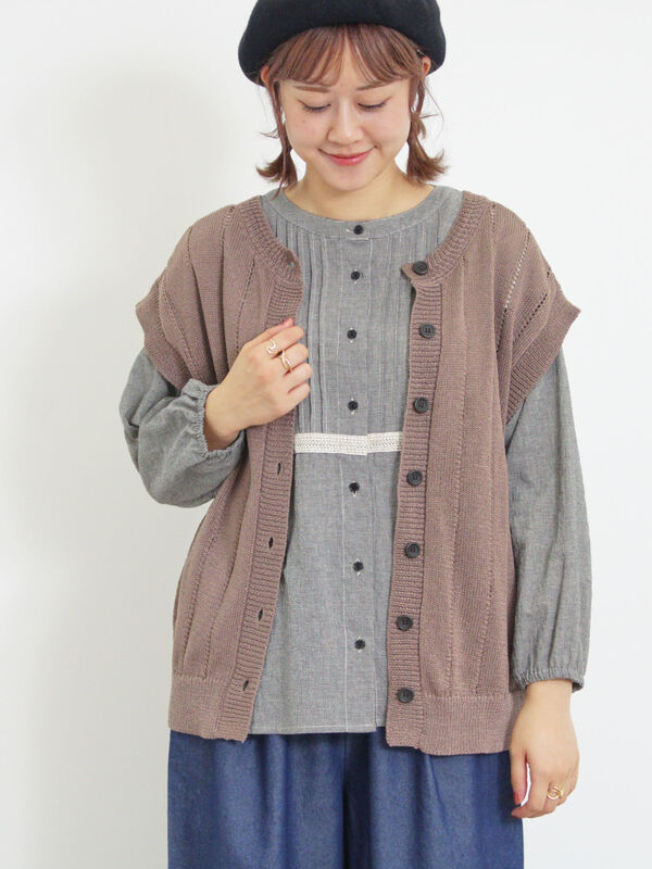 テープヤーン前後2WAYベスト（アウター/ベスト）【セール】｜Samansa