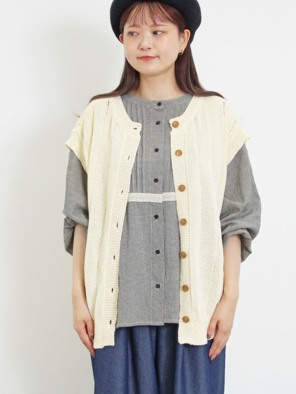 テープヤーン前後2WAYベスト（アウター/ベスト）【セール】｜Samansa