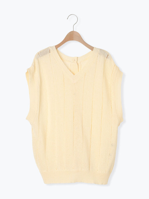 テープヤーン前後2WAYベスト（アウター/ベスト）【セール】｜Samansa